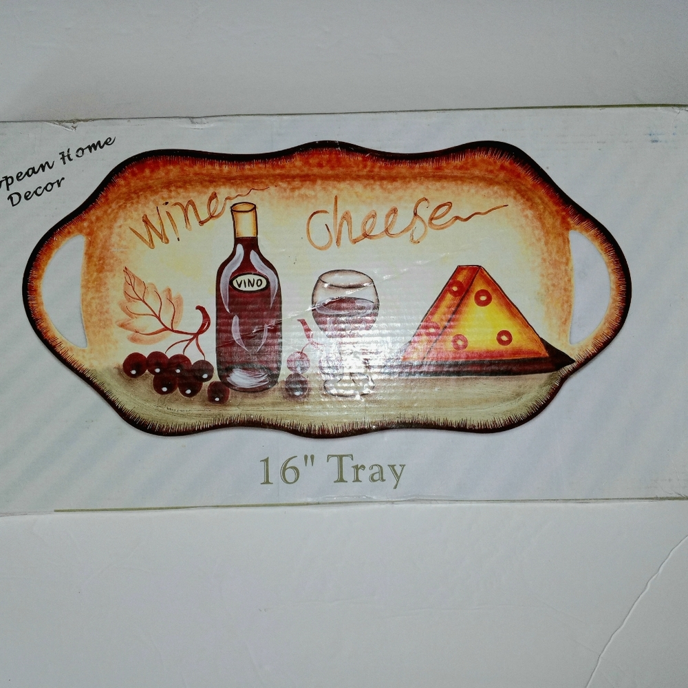 D' Lusso Home collection cheese plate. NiB glass beautiful design - Picture 3 of 3